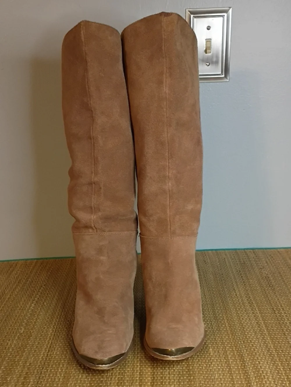 Chinese Laundry Tall Suede Over-the-Knee Boots in Tan